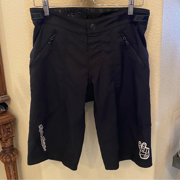 TROY LEE DESIGNS Men 2-Piece Black Padded Liner Skyline Bike Shorts Size 30